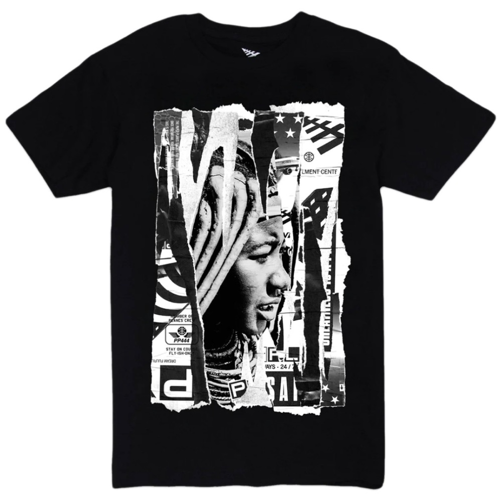 Paper Planes Rebirth Tee Black Oversized T-shirt Size Medium